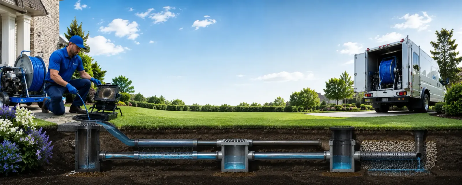 Outdoor drain cleaning information for Locust, NC